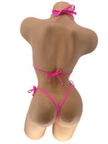 PINK LACE G SET W/ RHINESTONE