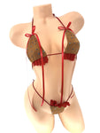 COPPER BOWS BIKINI TOP & G STRING 2PC