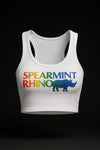 PRIDE RHINO WHITE CROP TANK