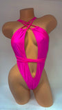 PRETTY IN PINK STRAPPY ONE PIECE