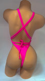 PRETTY IN PINK STRAPPY ONE PIECE