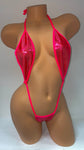 CORAL TWINKLE RAIN THONG SLING SHOT ONE PIECE