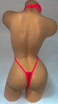 CORAL TWINKLE RAIN THONG SLING SHOT ONE PIECE