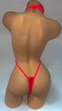 CORAL TWINKLE RAIN THONG SLING SHOT ONE PIECE