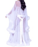 HOLLYWOOD GLAM LUXURY ROBE WHITE