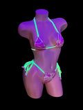STRAWBERRY LEMONADE  TIE SIDE BRAZILIAN BIKINI BOTTOM