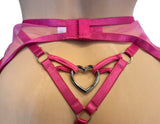 BUBBLEGUM HEART 3-PIECE GARTER  SET