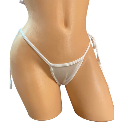 DW KS WHITE TIE THONG (SINGLES)