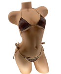 DW OS SKIN DISCO PARTY BIKINI TOP & TIE THONG 2PC