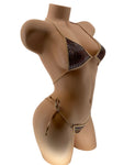 DW OS SKIN DISCO PARTY BIKINI TOP & TIE THONG 2PC