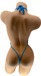 DW OS BLUE BEDAZZLED RAIN G-STRING SLING SHOT OP