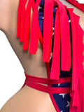 4TH OF JULY FRINGE WRAP ME UP SWIMWEAR