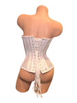 WHITE MESH CORSET W/ WIRE BONING LACE BACK
