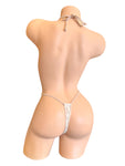 LINED LACE RAIN THONG SLING SHOT