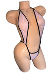 PINK LACE RAIN G STRING SLING SHOT OP
