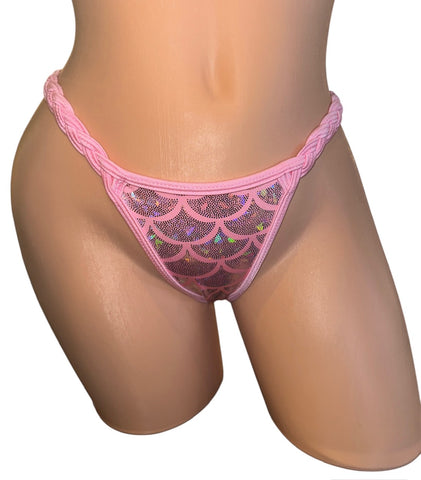 PINK MERMAID BRAIDED BOTTOM