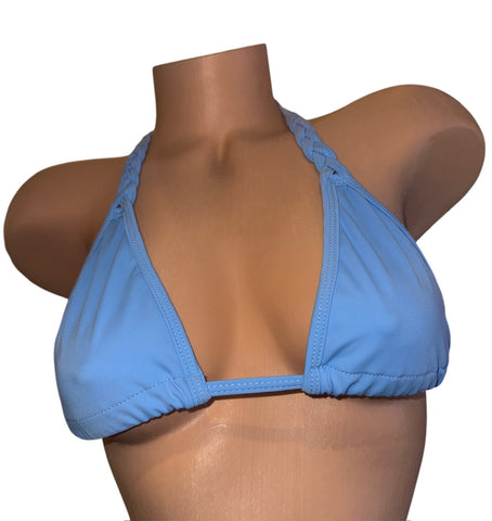 BLUE PERI BRAIDED BIKINI TOP