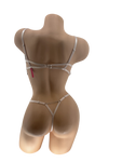 CHAMPAGNE BLING BRA AND PANTY SET 2PC