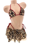 CHEETAH 3PC SKIRT SET