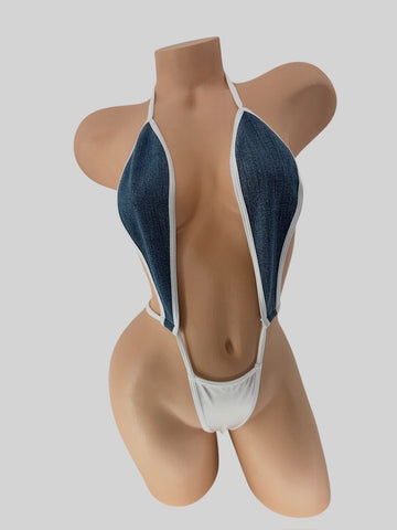 DENIM RAIN G-STRING SLING SHOT OP
