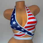 STAR & STRIPED HALTER TOP