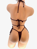 BURGUNDY BELLA THONG 2PC