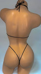 RHINESTONE COLOR MIX BIKINI TOP&G STRING 2PC SET