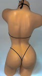 RHINESTONE COLOR MIX BIKINI TOP&G STRING 2PC SET