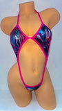 COLOR POP DIAMOND TOP&THONG ONE PIECE