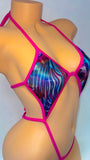 COLOR POP DIAMOND TOP&THONG ONE PIECE