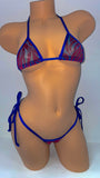 BERRY BLAST BIKINI TOP&TIE G STRING 2PC SET