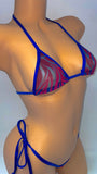 BERRY BLAST BIKINI TOP&TIE G STRING 2PC SET
