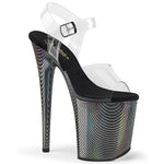 SILVER SWIRL 8" HEELS