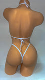 DISTRESSED DENIM BIKINI 2PC SET